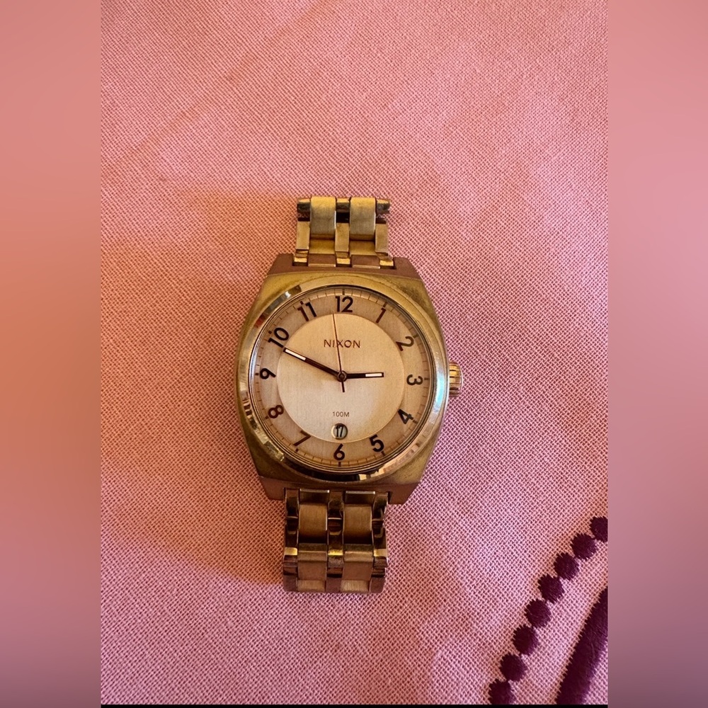 Nixon Women's Rose Gold Monopoly Own It Watch